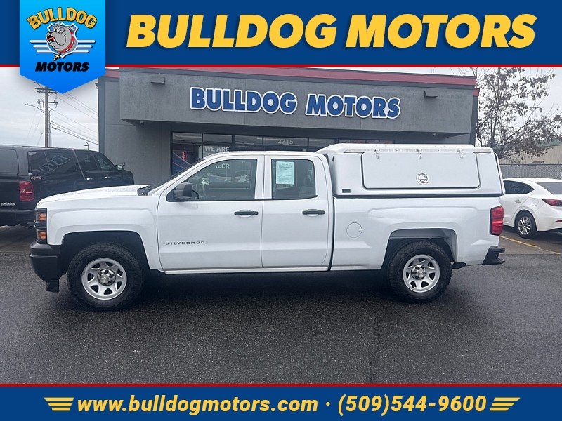 Used 2014  Chevrolet Silverado 1500 4WD Double Cab Work Truck w&sol;2WT at Bulldog Motors near Pasco&comma; WA