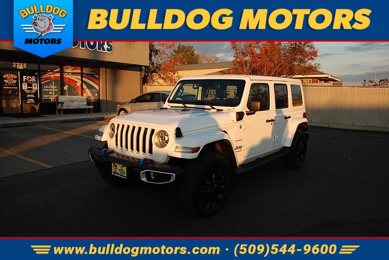 Used 2022  Jeep Wrangler 4xe Unlimited Sahara 4x4 at Bulldog Motors near Pasco, WA