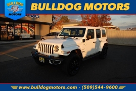 Used 2022  Jeep Wrangler 4xe Unlimited Sahara 4x4 at Bulldog Motors near Pasco, WA