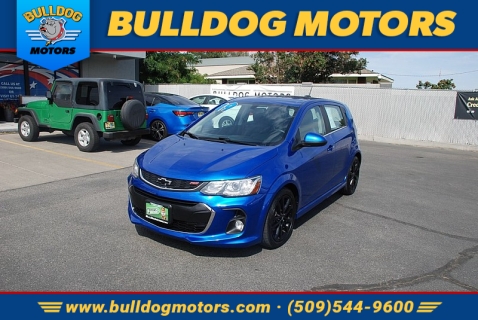 Used 2019 Chevrolet Sonic 4d Hatchback Premier AT at Bulldog Motors near Pasco, WA