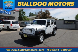 Used 2015 Jeep Wrangler Unlimited 4d Convertible Sport at Bulldog Motors near Pasco, WA