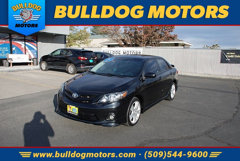 Used 2013  Toyota Corolla 4d Sedan S Auto at Bulldog Motors near Pasco, WA