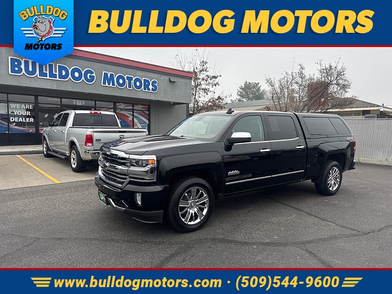 Black 2016 Chevrolet Silverado 1500 High Country Crew Cab 4WD Pickup Truck Four-Wheel Drive 8-Speed Automatic Overdrive