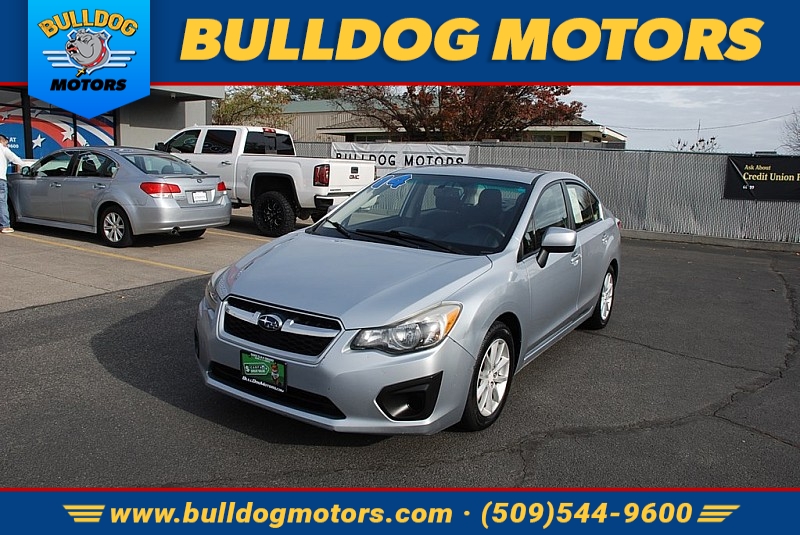 Used 2014  Subaru Impreza 4d Sedan i Premium CVT at Bulldog Motors near Pasco, WA