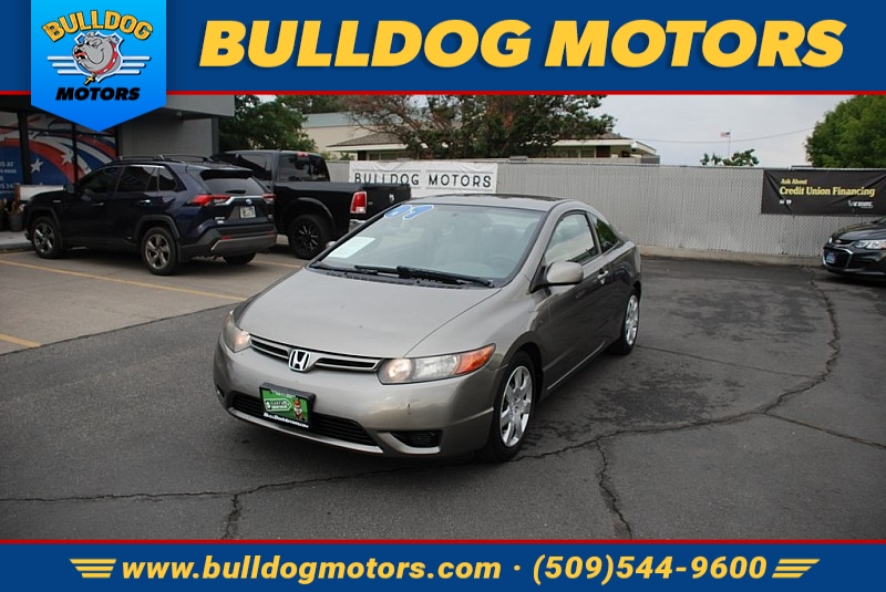 Used 2007  Honda Civic Coupe 2d LX 5spd at Bulldog Motors near Pasco, WA