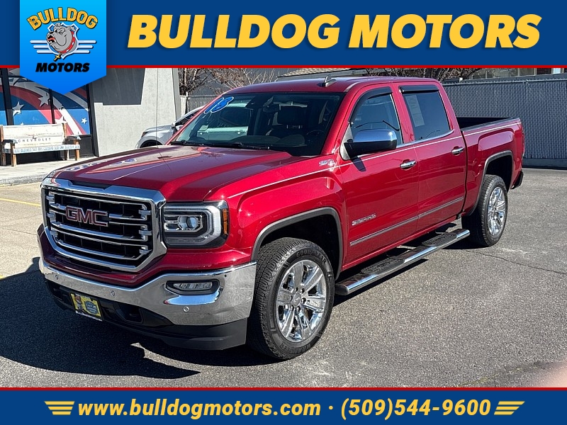 Used 2018  GMC Sierra 1500 4WD Crew Cab 143&period;5" SLT at Bulldog Motors near Pasco&comma; WA