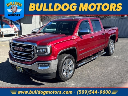 Used 2018 GMC Sierra 1500 4WD Crew Cab SLT Premium Plus Pkg at Bulldog Motors near Pasco, WA