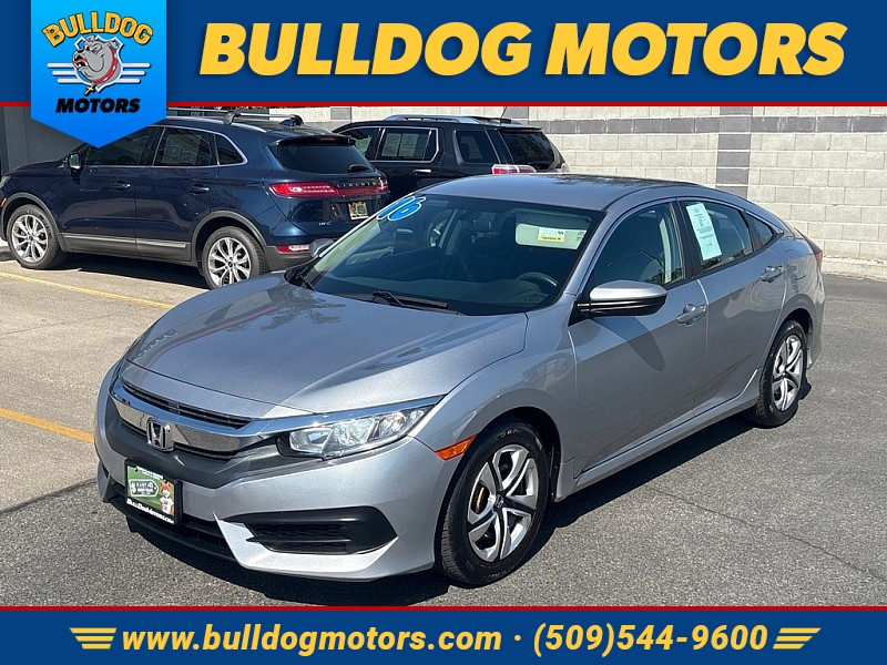 Used 2016  Honda Civic Sedan 4d LX CVT at Bulldog Motors near Pasco&comma; WA