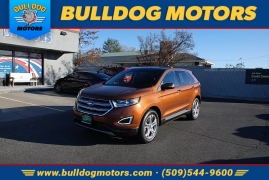 Used 2017  Ford Edge 4d SUV AWD Titanium EcoBoost at Bulldog Motors near Pasco&comma; WA