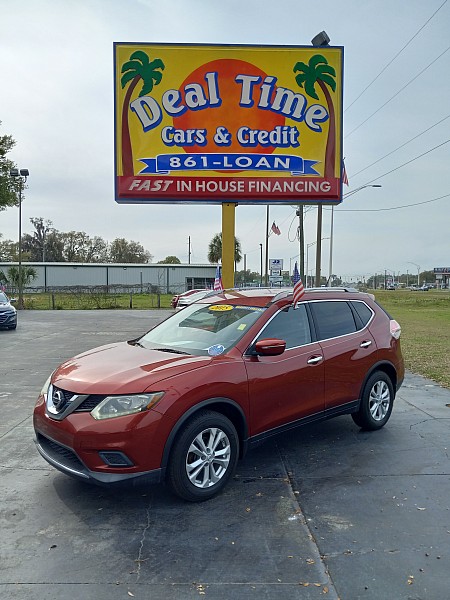 Used 2015  Nissan Rogue 4d SUV FWD S at Deal Time Cars & Credit near , FL