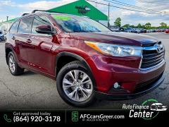 Used 2015  Toyota Highlander 4d SUV AWD XLE at Auto Finance Center of Greer near Greer&comma; SC