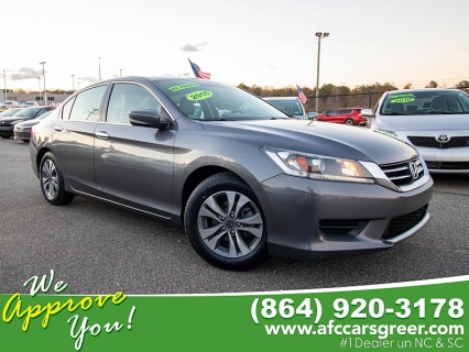 Used 2015 Honda Accord Sedan 4d LX CVT at Auto Finance Center of Greer near Greer, SC
