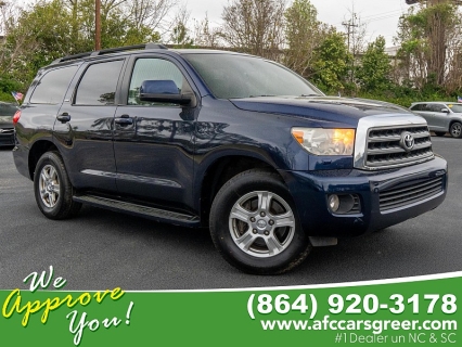 Used 2010 Toyota Sequoia RWD LV8 6-Spd AT SR5 (Natl) at Auto Finance Center of Greer near Greer, SC