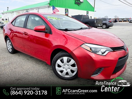 Used 2015 Toyota Corolla 4dr Sdn (Natl) at Auto Finance Center of Greer near Greer, SC