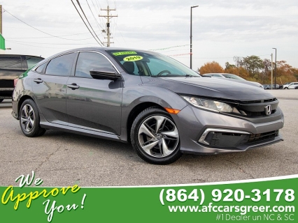 Used 2019 Honda Civic Sedan 4d LX CVT at Auto Finance Center of Greer near Greer, SC