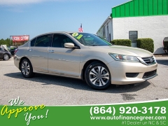 Used 2015 Honda Accord Sedan 4d LX CVT at Auto Finance Center of Greer near Greer, SC