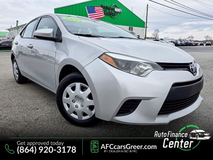Used 2015 Toyota Corolla 4dr Sdn (Natl) at Auto Finance Center of Greer near Greer, SC