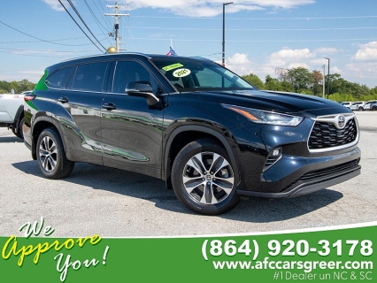 Used 2021 Toyota Highlander XLE AWD at Auto Finance Center of Greer near Greer, SC