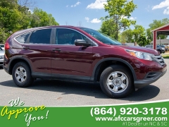  2014 Honda CR-V 4d SUV FWD LX at Auto Finance Center of Greer near Greer, SC