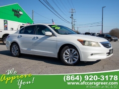 Used 2012  Honda Accord Sdn 4dr V6 Auto EX-L at Auto Finance Center of Greer near Greer&comma; SC