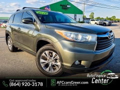 Used 2015  Toyota Highlander 4d SUV AWD XLE at Auto Finance Center of Greer near Greer&comma; SC