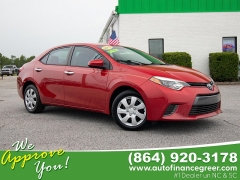 Used 2015 Toyota Corolla 4dr Sdn (Natl) at Auto Finance Center of Greer near Greer, SC