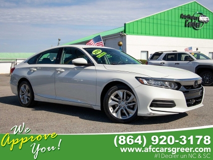 Used 2019 Honda Accord Sedan 4d LX 1.5L at Auto Finance Center of Greer near Greer, SC