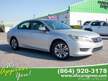 Used 2014 Honda Accord Sedan 4d LX CVT at Auto Finance Center of Greer near Greer, SC