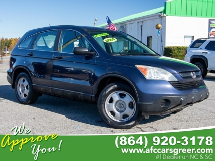 Used 2009 Honda CR-V 4d SUV FWD LX at Auto Finance Center of Greer near Greer, SC