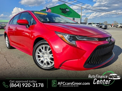 Used 2020 Toyota Corolla 4d Sedan LE at Auto Finance Center of Greer near Greer, SC