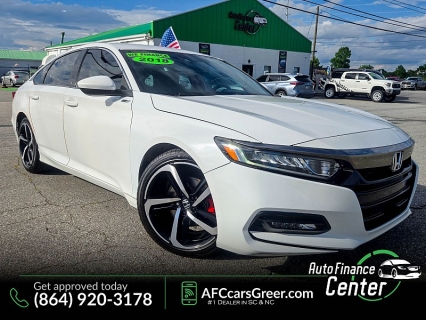 Used 2018 Honda Accord Sedan 4d Sport 1.5L CVT at Auto Finance Center of Greer near Greer, SC