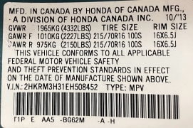 Used 2014  Honda CR-V 4d SUV FWD LX at Ideal Cars Llc near Mesa, AZ