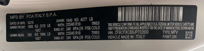 Used 2018  FIAT 500X 4d Utility FWD Trekking Urbana Edition at Ideal Cars Llc near Mesa, AZ