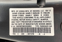 Used 2012  Honda Civic Sedan 4d EX-L at Ideal Cars Llc near Mesa&comma; AZ
