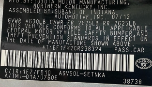 Used 2012  Toyota Camry 4d Sedan LE at Ideal Cars Llc near Mesa, AZ