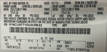 Used 2016  Ford Escape 4d SUV FWD S at Ideal Cars Llc near Mesa, AZ