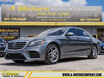 Used 2018 Mercedes-Benz S-Class 4d Sedan S560 at A Motors Sales & Finance near San Antonio, TX