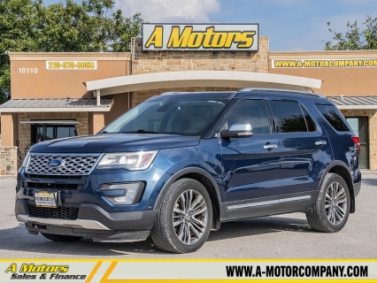 Used 2017 Ford Explorer 4d SUV 4WD Platinum at A Motors Sales & Finance near San Antonio, TX