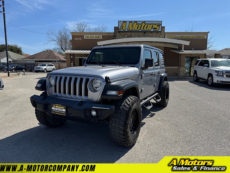 Used 2018  Jeep Wrangler Unlimited 4d SUV 4WD Sport at A Motors Sales & Finance near San Antonio, TX