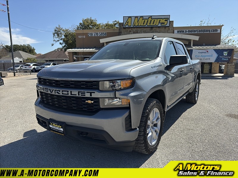 Used 2021  Chevrolet Silverado 1500 2WD Crew Cab 147" Custom at A Motors Sales & Finance near San Antonio, TX