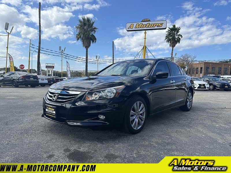 Used 2011  Honda Accord Sedan 4d EX-L V6 at A Motors Sales & Finance near San Antonio, TX