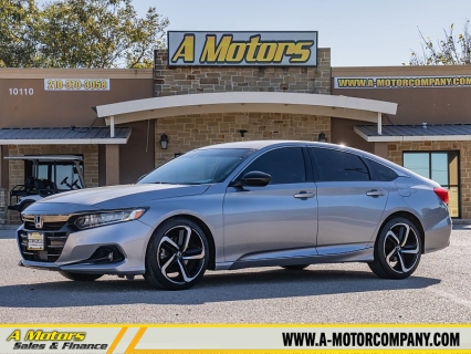 Used 2021 Honda Accord Sedan Sport 1.5T CVT at A Motors Sales & Finance near San Antonio, TX