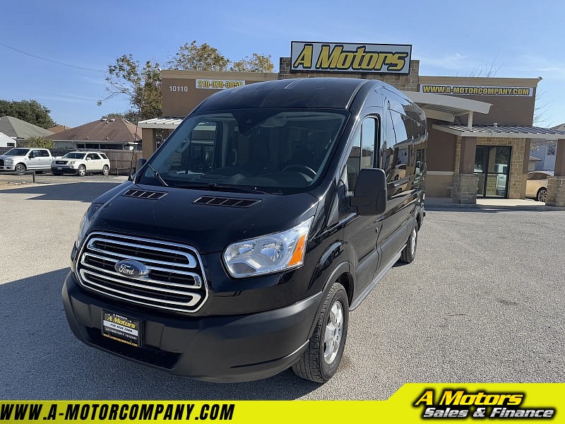 Used 2019  Ford Transit 350 Passenger Wagon Med Roof Wagon XLT at A Motors Sales & Finance near San Antonio, TX