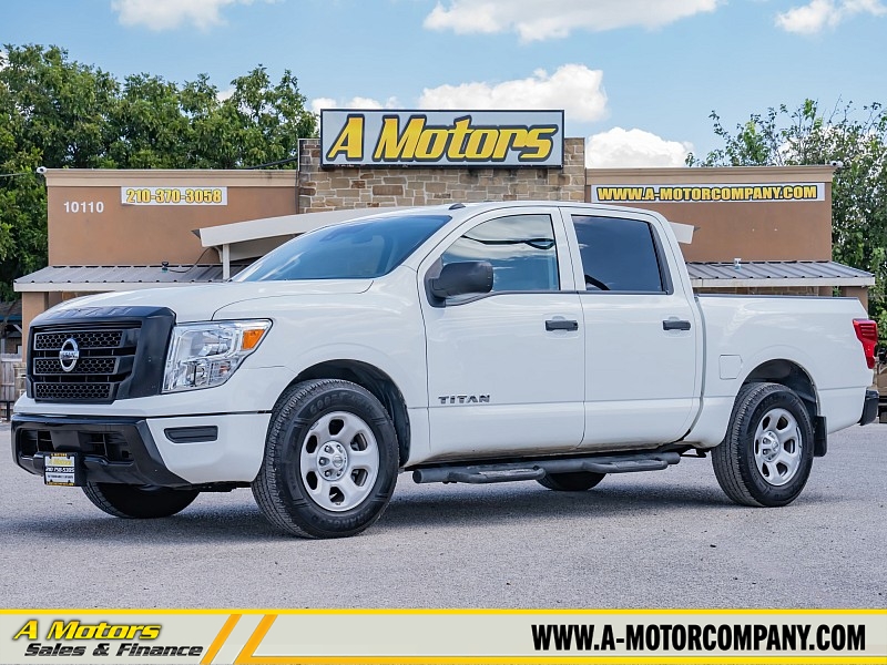Used 2021  Nissan Titan 4x2 Crew Cab S at A Motors Sales & Finance near San Antonio&comma; TX