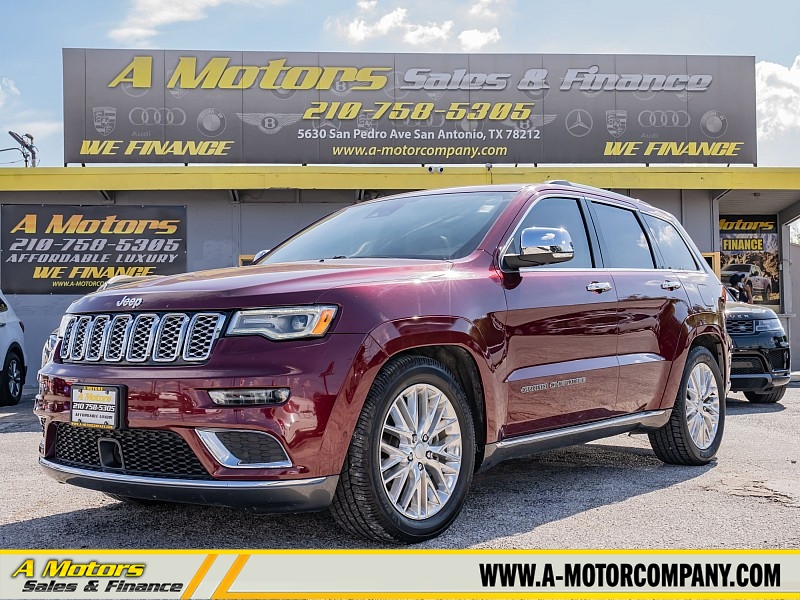 Used 2018  Jeep Grand Cherokee 4d SUV 4WD Summit V8 at A Motors Sales & Finance near San Antonio, TX