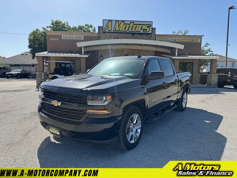 Used 2018 Chevrolet Silverado 1500 2WD Crew Cab Custom at A Motors Sales & Finance near San Antonio, TX