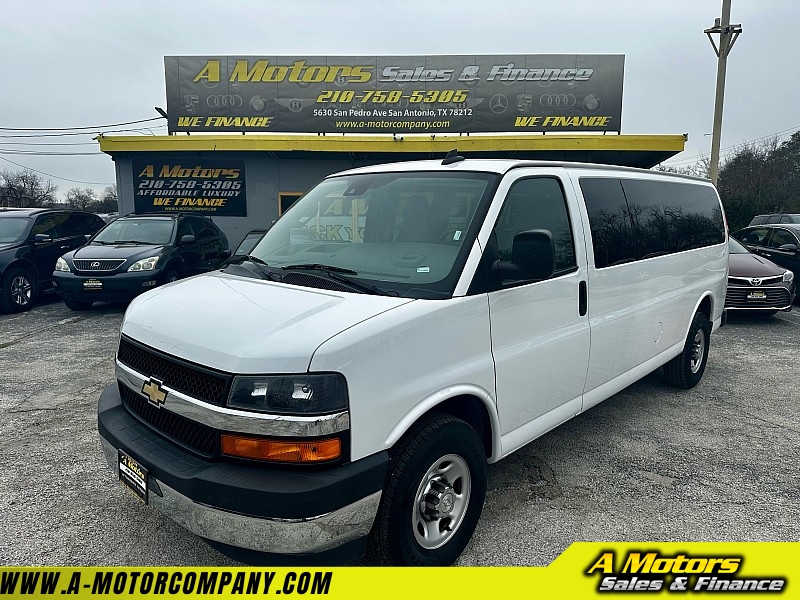 Used 2020  Chevrolet Express Wagon 3500 Ext Wagon LT at A Motors Sales & Finance near San Antonio, TX