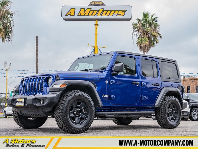 Used 2018  Jeep Wrangler Unlimited 4d SUV 4WD Sport at A Motors Sales & Finance near San Antonio&comma; TX