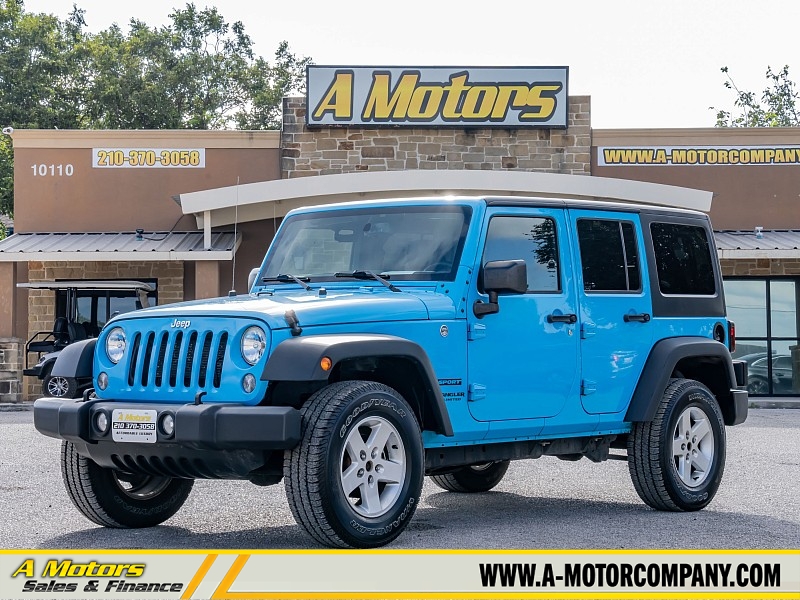 Used 2017  Jeep Wrangler Unlimited 4d Convertible Sport at A Motors Sales & Finance near San Antonio, TX