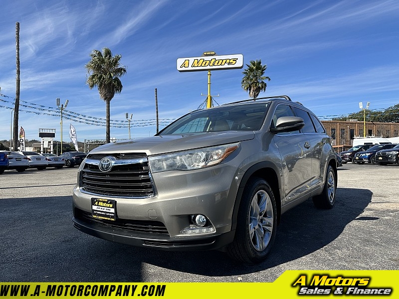 Used 2015  Toyota Highlander 4d SUV AWD Limited Platinum at A Motors Sales & Finance near San Antonio, TX